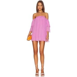 Revolve Camila Coelho Off The Shoulder Dulce Mini Dress Summer Shift Dress